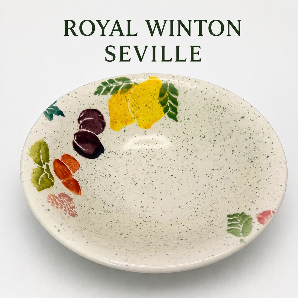 Royal Winton Seville 7" Fruit Bowl Hand Decorated Spongeware England